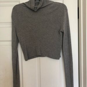 Grey cropped sweater